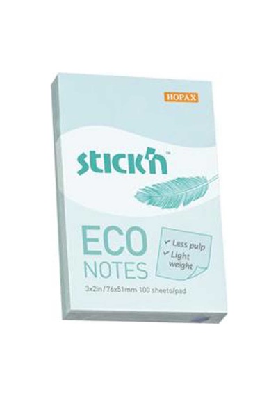 Hopax Stıckn Yapışkanlı Not Kağıdı 100 Yp 76x51 Eco Patel Mavi He21743