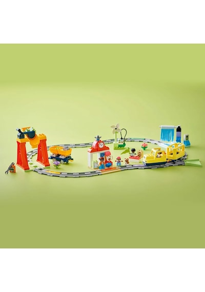 LEGO® DUPLO® Kasabası Büyük İnteraktif Mahalle Treni 10428 -3 Yaş ve Üzeri Çocuklar İçin Eğitici Oyuncak Yapım Seti (103 Parça)