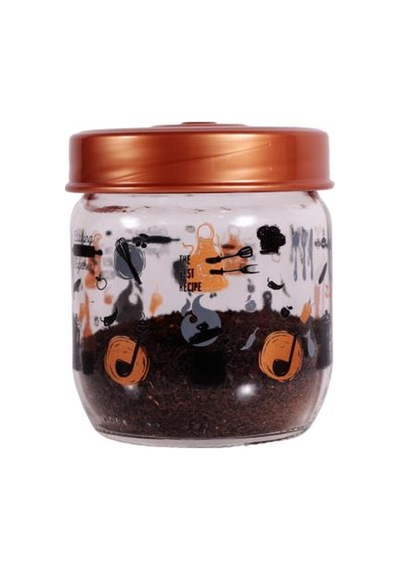 Herevin 139357-810 Desenli Kavanoz Seti 3'lü 425-660-1000 Ml Bakır