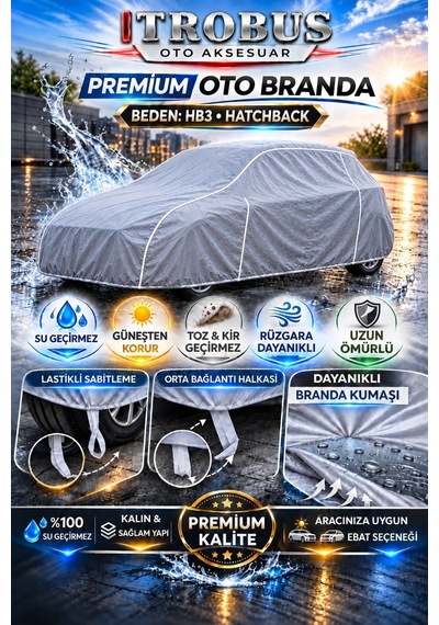 Honda Civic 3 Kapı 1.0/1.5 Vtec Turbo 1972-1999 Uyumlu Premium Araba Brandası Oto Branda Hb3 Beden