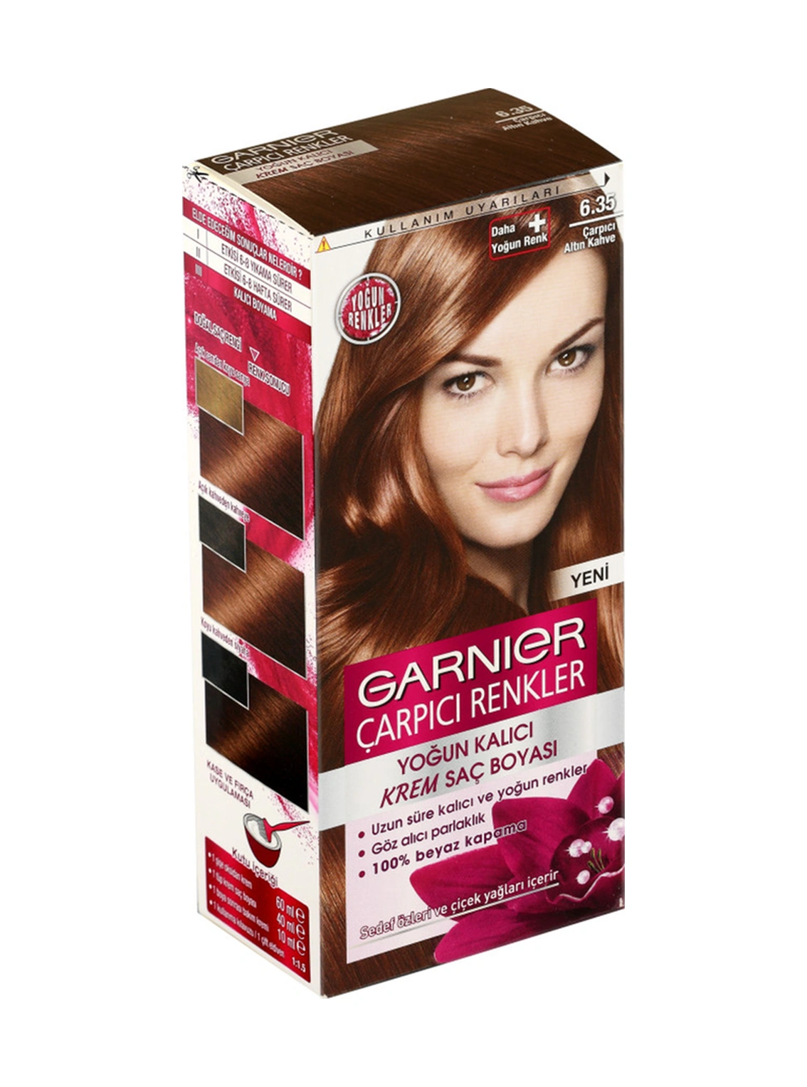 Garnier Çarpıcı Renkler Saç Boyası 6-35 Çarpıcı Altın Kahve