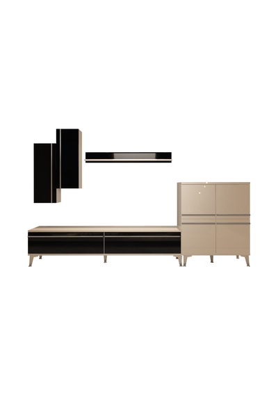 Decoraktiv Eko 6 Mdf Std Silver Tv Ünitesi Tv Sehpası Beyaz - Siyah