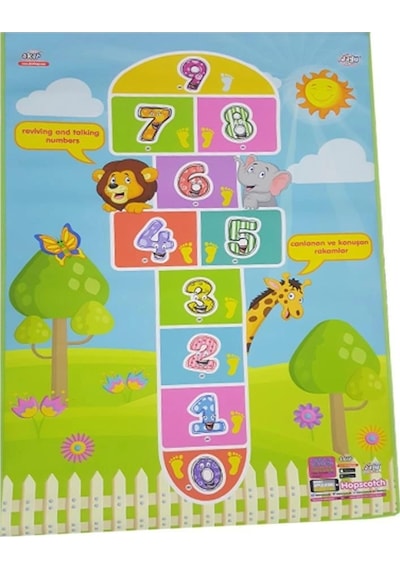 Nessiworld 97-955 Jagu Oyun Halısı Seksek 150x100 Çok Renkli