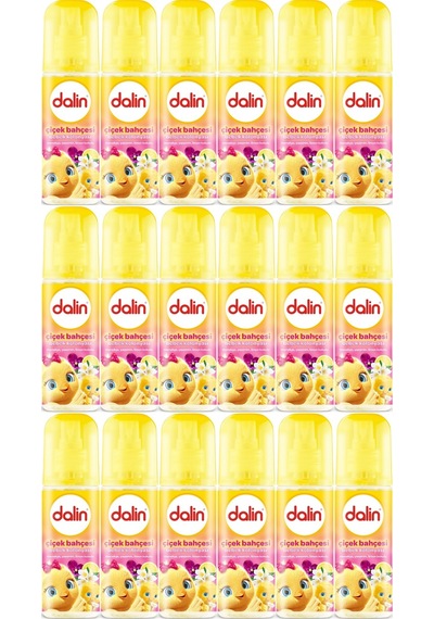Dalin Bebek Kolonyası Çiçek Bahçesi Menekşe - Yasemin - Limon Kokulu 18'li Set 150 Ml