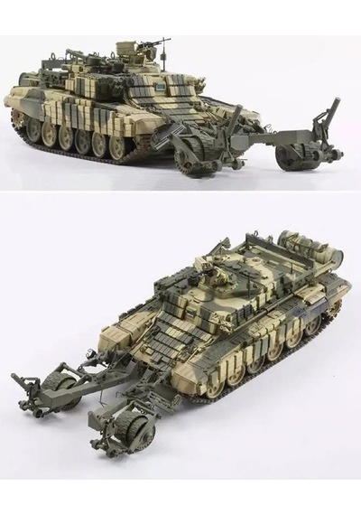 Meng Ss-011 1/35 Ölçek, Rus Bmr-3m T90 Mayın Temizleme Aracı, Plastik Model Kiti-55504