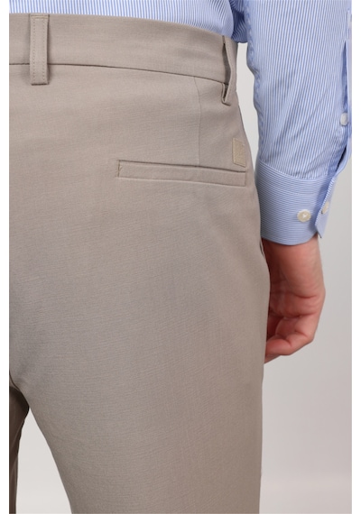 İmza Açık Bej Yan Cep Comfort Fit Esnek Chino Pantolon 1003260171