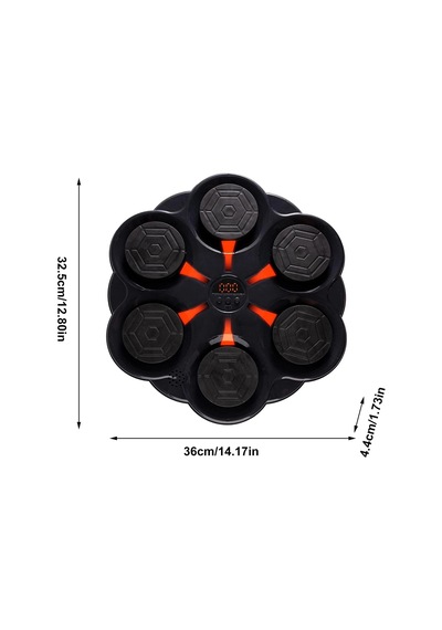 Duvar Boks Makinesi Müzikli Bluetooth Hoparlör Özellikli Led Işıklı Ritimli 9 Mod Seviye Ayarlı Box