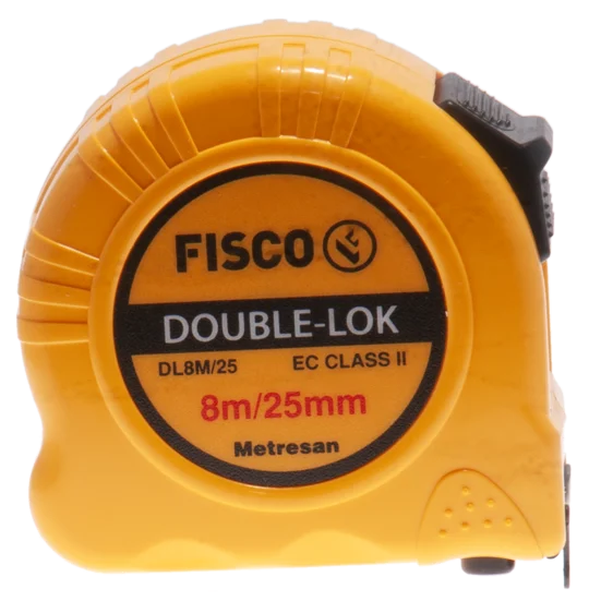 Fisco Double-lok 5 Metre / 25 Mm Çelik Şerit Metre 5 M