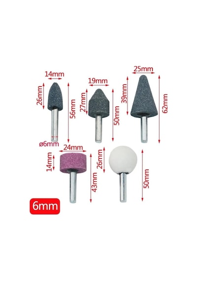 5 Parça Mini Taşlama Çapak Alma Oyma Şekil Verme Ahşap Metal Kalıpçı Seti Gravür Oyma Hobi Takımı