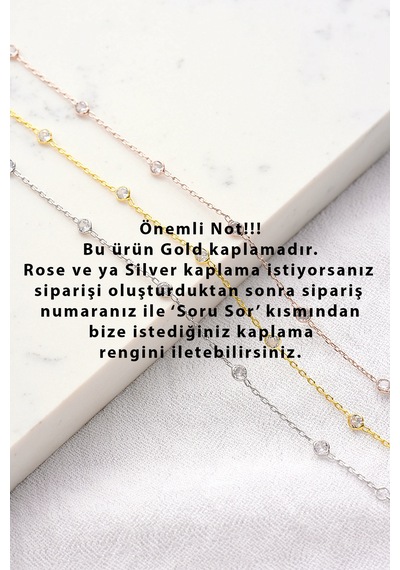 925 Ayar Gümüş. Aquamarin Zirkon Taşlı Mavi Topaz , Top Zincirli, Harfli Kolye Altın