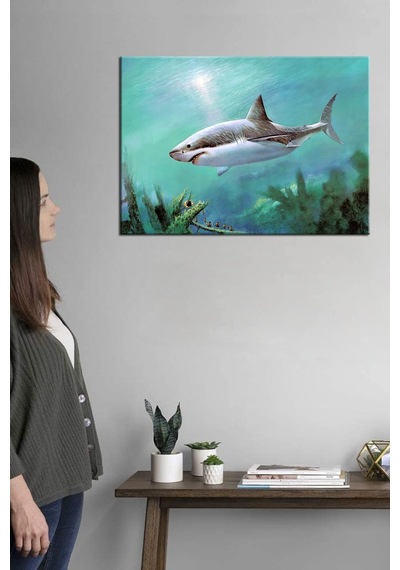 Büyük Beyaz Köpek Balığı Dekoratif Kanvas Tablo. Duvar Panosu, Dekoratif, Canlı, Deniz, Gemi, Yelkenli, Balık, Denizcilik, Manzara, Doğa, Atatürk Tabloları 50x35 Büyük Beyaz Köpek Balığı Dekoratif Kanvas Tablo. Duvar Panosu, Dekoratif, Canlı, Deniz, Gemi, Yelkenli, Balık, Denizcilik, Manzara, Doğa, Atatürk Tabloları 50x35