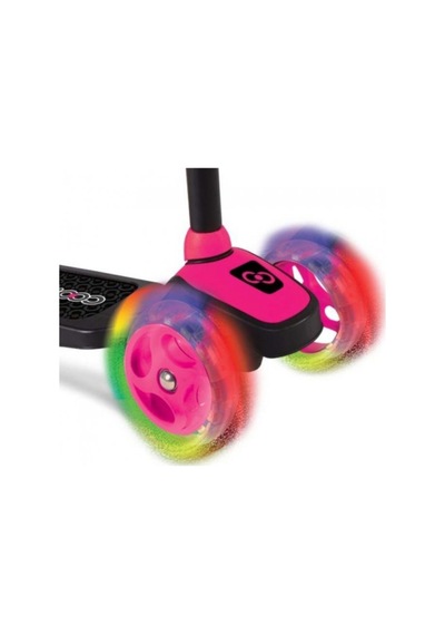 Led Işıklı 3 Tekerlekli Scooter Pembe