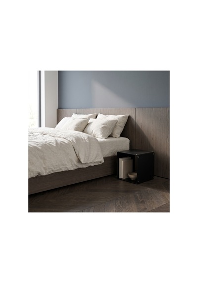Node Metal Yan Sehpa Modüler Küp Tasarım Açık Raflı Tekli Modül 32x32x32 Cm Siyah - 940085810 Siyah