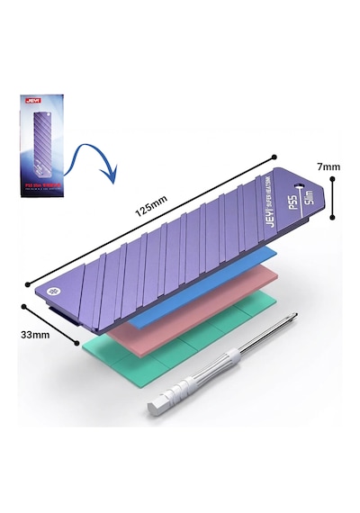 Jeyı Jeyı Ps5 Slim Ve Ps5 Pro Için M.2 Ssd Soğutucu Toz Korumalı Kapak Heatsink Slim-pro