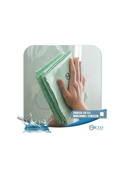Mıclo Cleanıng Mikrofiber Temizlik Bezi 3'lü Set Sihirli Bez Cam, Ayna Bezi Soft Seri Açık Bej