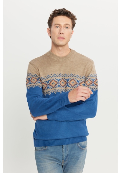 AC&Co / Altınyıldız Classics Erkek Bej-Havacı Mavi Standart Fit Dar Kesim Yarım Balıkçı Yaka Yünlü Triko Bej - Mavi AC&Co / Altınyıldız Classics Erkek Bej-Havacı Mavi Standart Fit Dar Kesim Yarım Balıkçı Yaka Yünlü Triko Bej - Mavi