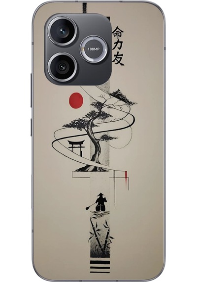 Honor 600 Uyumlu Japon Felsefesi Baskılı Silikon Kılıf Renkli