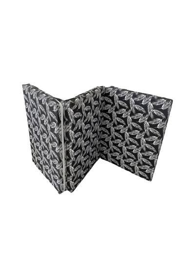 Katlanır Yer Yatağı Sünger Yatak Siyah Tüylü 70x180 Cm-6 Cm Tek Kişilik
