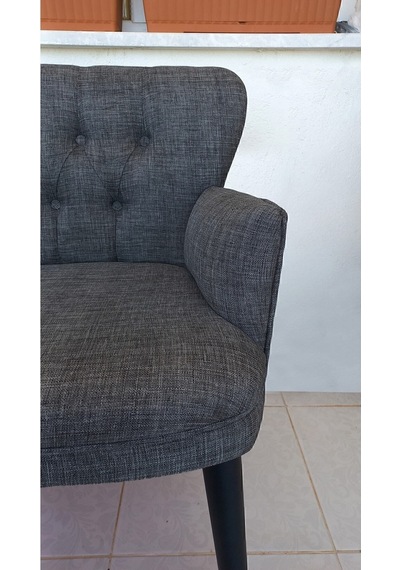 Azra Mobilya Balkon Koltuğu-berjer-koltuk Takımı -çay Seti Koltuk-gri-keten -ofis Koltuğu -ahşap Gri Azra Mobilya Balkon Koltuğu-berjer-koltuk Takımı -çay Seti Koltuk-gri-keten -ofis Koltuğu -ahşap Gri