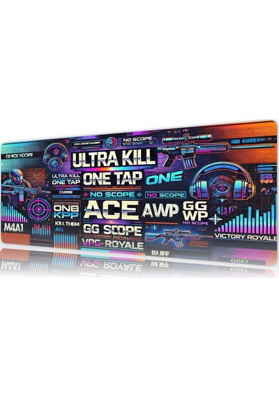 Gaming Oyuncu Xl Mouse Pad Kaydırmaz Dikişli 80 30 Cm Mousepad 8