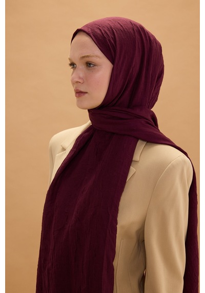 Bambu Kraş Şal Tesettür Giyim, Yüksek Kalite, Hafif, Rahat, Şık, Premium, Lux, Shawl, Scarf Bordo