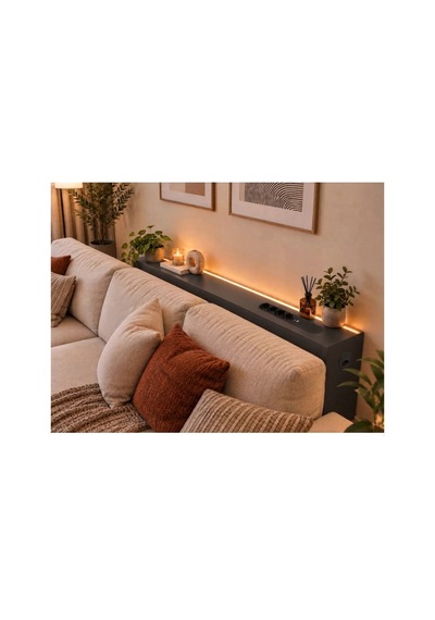 1. Sınıf Antrasit Mdf Auratech Led Li Koltuk Arkası Dresuar Prizli Şarjlı Raf Konsol 180x80x12 1. Sınıf Antrasit Mdf Auratech Led Li Koltuk Arkası Dresuar Prizli Şarjlı Raf Konsol 180x80x12