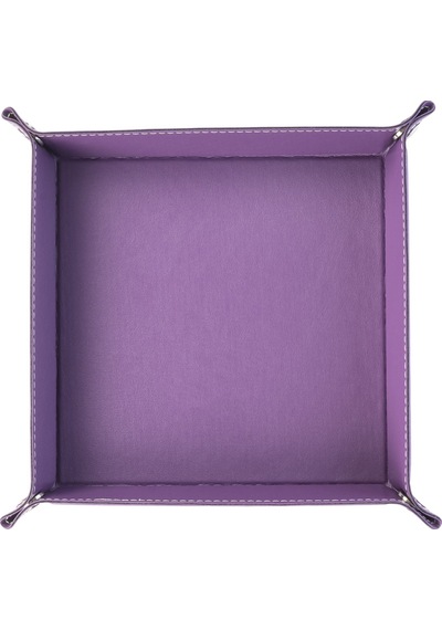 2k Sepet Masa Üstü Organizer Kare 16.5x16.5 CM Siyah