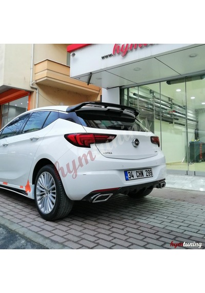 Opel Astra K Difüzör. Kare Egzoz Görünümlü. Parlak Siyah