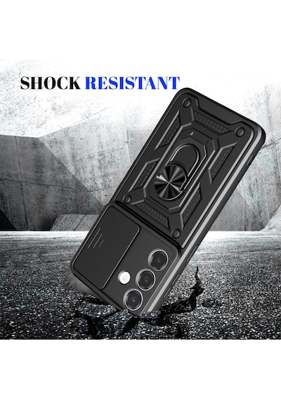 Nihcase Samsung Uyumlu Galaxy S26 Ultra Kılıf Magnetik Standlı Kamera Korumalı Slide Sürgülü Cover Kapak