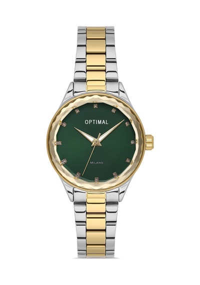Optimal Opt.03431m.05 Unisex Kol Saati Altın - Siyah