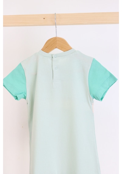 Harika Kids Kız Bebe&çocuk Penye Kumaş Mommy Baskılı Tulum 001