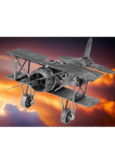El Yapımı Retro Vintage Boeing 40a Metal Uçak Modeli Maket Biblo Özel Gün Hediyesi Vitrin Ofis Süsü