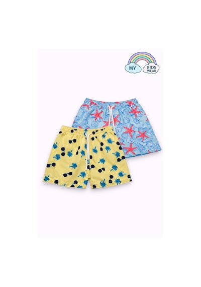 My Kids Wear Erkek Çocuk Degrade Desenli Deniz Şortu 2 Li Set 3-16 Yaş 12419 Beyaz-çok Renk My Kids Wear Erkek Çocuk Degrade Desenli Deniz Şortu 2 Li Set 3-16 Yaş 12419 Beyaz-çok Renk