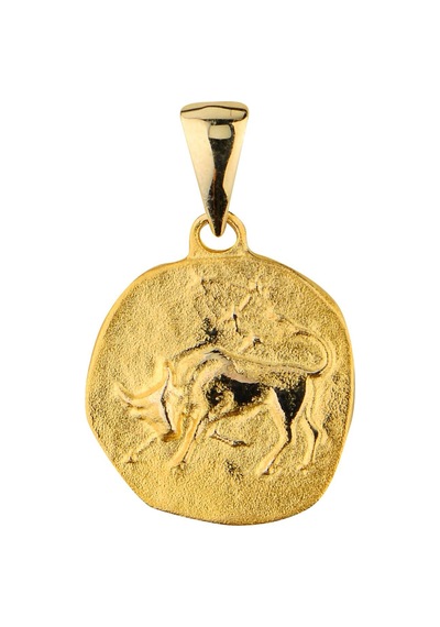 Goldkupe 14 Ayar Altın Boğa Burç Kolye Ucu 2,10 Gr-6390 Altın