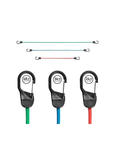 NITE IZE Slidelock Kilitli Karabina Bungee Gergi Lastiği (91.4cm) Mavi