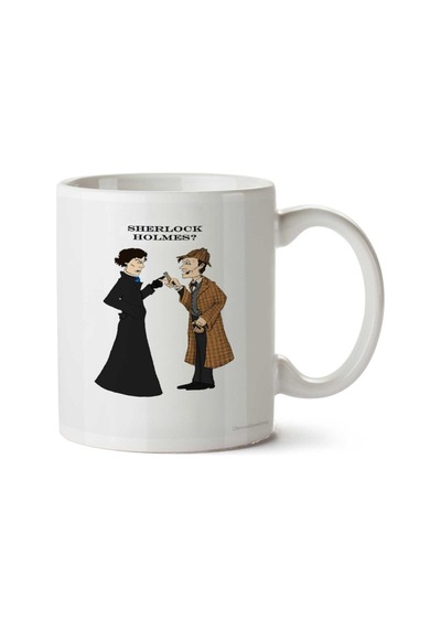 Sherlock Holmes Who İki Tarafı Baskılı Kupa Bardak Çok Renkli