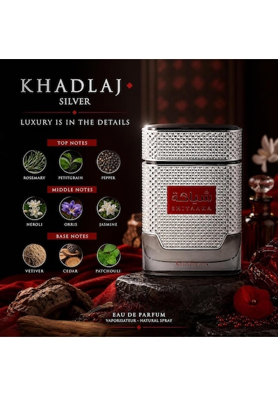 Khadlaj. Shiyaaka Silver Edp 100 Ml Erkek Parfüm Aromatik