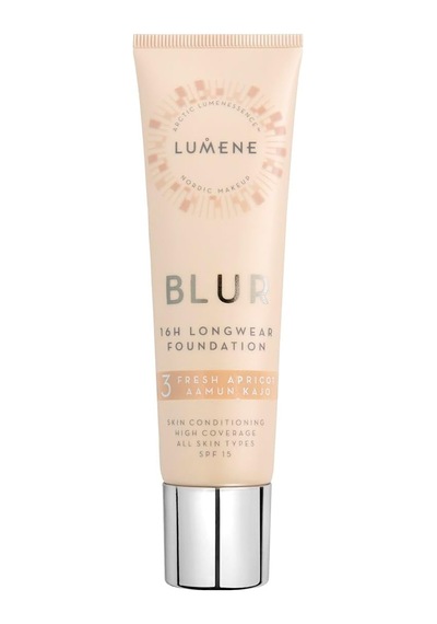 Lumene Blur 16h Longwear Foundation Spf15 16 Saat Kalıcı Fondöten Spf15 Fresh Apricot 0