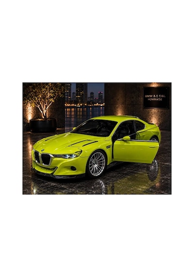 Bmw 3.0 Csl Diecast Model Araba 1:24 Ölçek Bmw 3.0 Csl Yeşil Araba