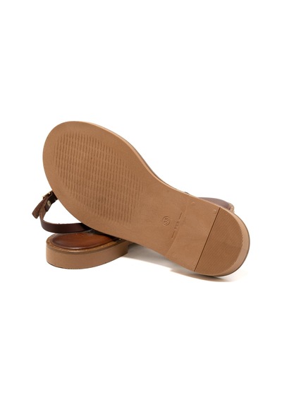 148 Brown Sandalet Kadın 22082 Myconian 2025 Greek Sandal Kahverengi