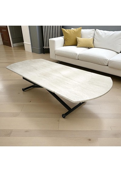 Oval Yan Baştan Açılır Akıllı Masa Üst Tabla Mdf Yüksekliği Ayarlanabilir Pratik Siyah Mekanizmalı Traverten Oval Yan Baştan Açılır Akıllı Masa Üst Tabla Mdf Yüksekliği Ayarlanabilir Pratik Siyah Mekanizmalı Traverten