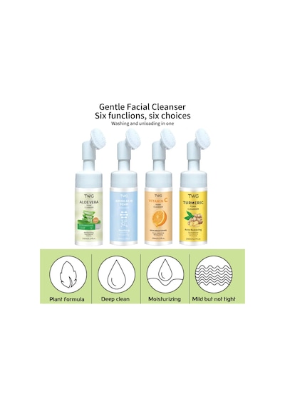 Fırçalı Yüz Temizleme Köpüğü 150ml Aloe Vera