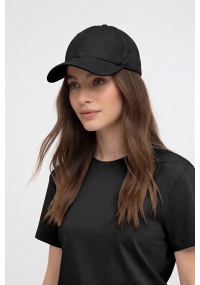 Mollycrush Büyük Kafa Beyzbol Kepi Siyah Unisex Xl 59-63 Cm Pamuklu Geniş Kalıp Siyah