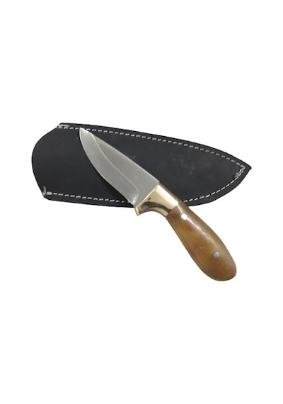 KOÇ Kamp BOYNUZU MİNİ AV BIÇAĞI-11,5CM-2,5MM-EL İŞÇİLİĞİ Kahverengi