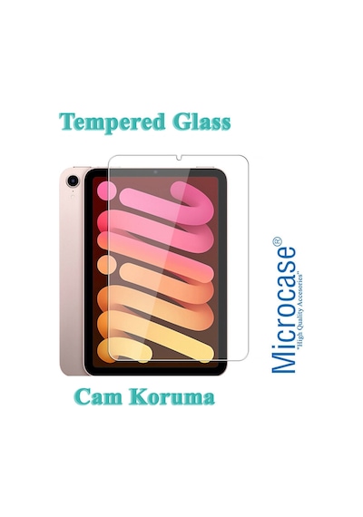 Apple Uyumlu iPad  Mini 6.Nesil 2021 8.3 İnch Tempered Glass Cam Koruma