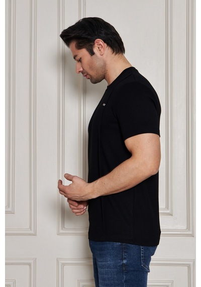 Erkek Jeuss Oysho Kumaş Sıfır Yaka Siyah Tshirt Erkek Jeuss Oysho Kumaş Sıfır Yaka Siyah Tshirt