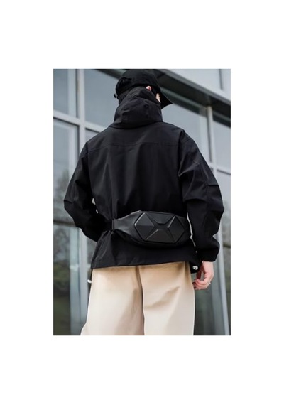 2As Suya Dayanıklı Unisex Bel Çantası - Fonksiyonel Tasarım 341 Siyah