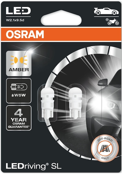 Osram W5w T10 Turuncu Led Park Ampulü 2827dyp-02b 1 Tk-2 Ad