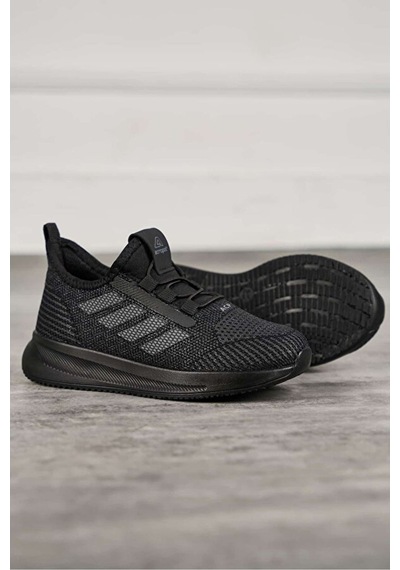 Kidsprint Unisex Kız Çocuk Erkek Çocuk Nefes Alabilen Yazlık ... Siyah - Siyah