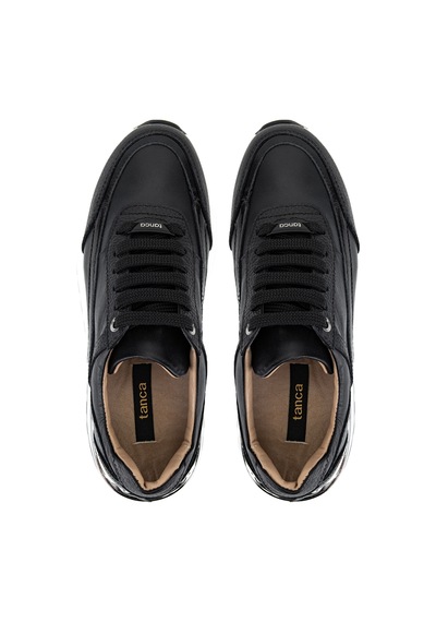 Tamer Tanca Kadın Hakiki Deri Siyah Sneakers & Spor Ayakkabı 1116 1868 Bn Ayk Y26 Syh/syh Yln Bsk